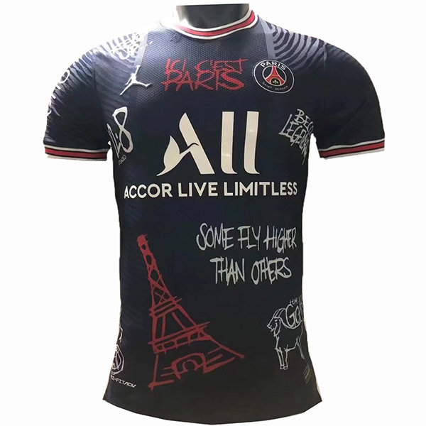 Jordan X Paris Saint germain versione speciale maglia da calcio replica abbigliamento sportivo da uomo maglia da calcio navy 2022-2023
